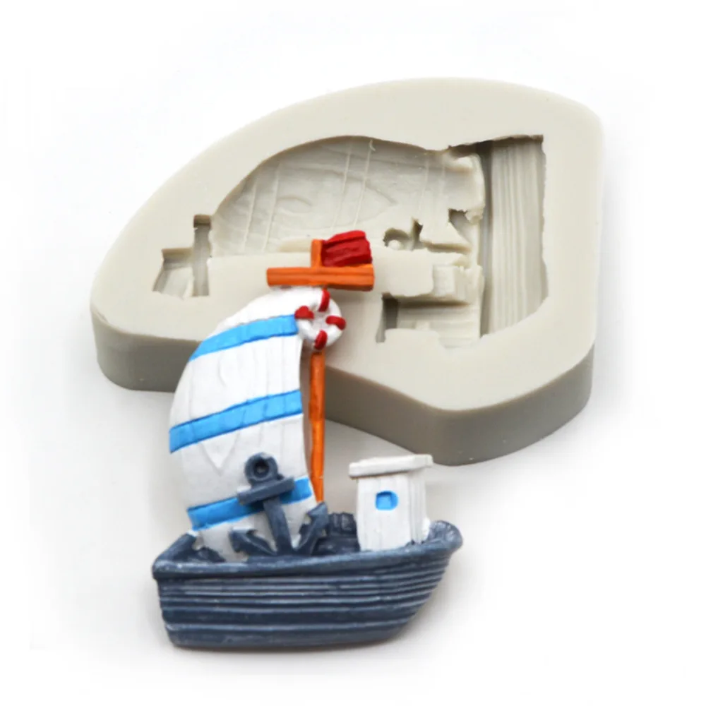 Пиратский корабль силиконовая форма для торта инструмент выпечка DIY помадки