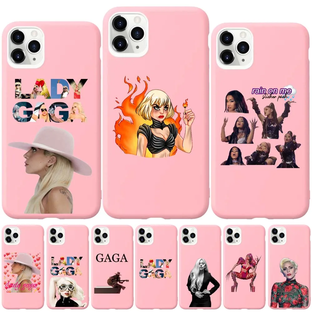 Мягкий розовый чехол для телефона lady gaga joanne мягкий iPhone 12 mini pro 11 MAX Xr X XS 8 7 6S Plus 6 5 SE