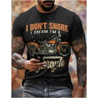 summer mens t shirt european and american street mens fashion t shirt 3d motorcycle top loose mens t shirt plus size clothing