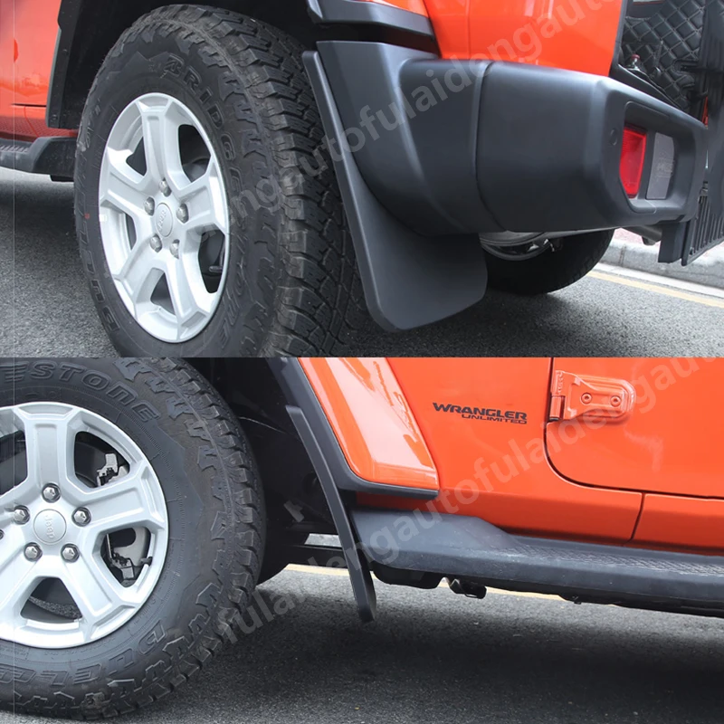 Брызговики для Jeep Wrangler JL 2018-2021 брызговики от грязи аксессуары стайлинга