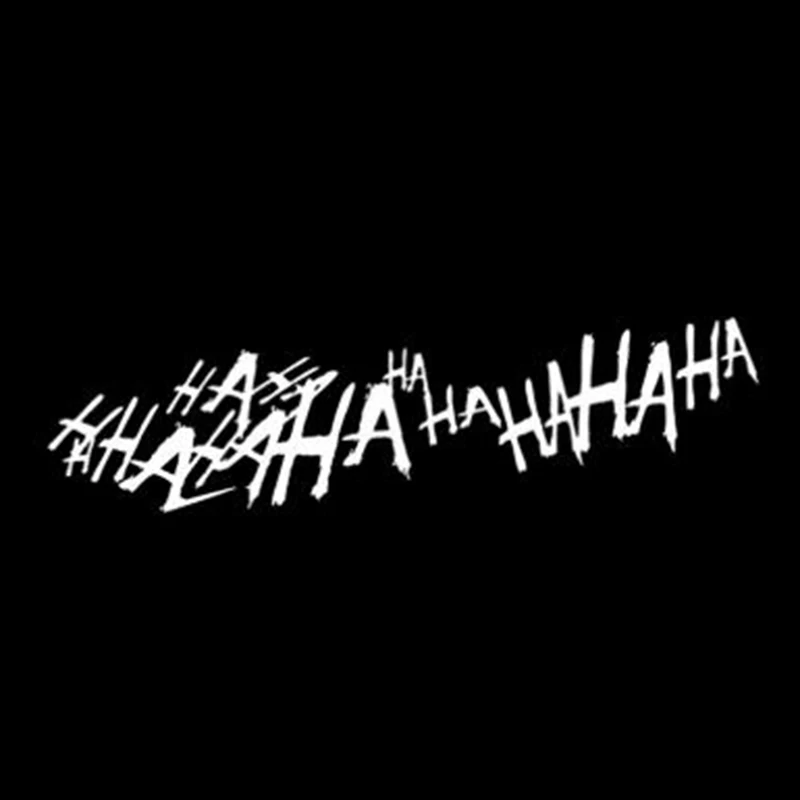 

15cm Funny letters HaHaHa Car-Sticker Automobiles Motorcycles Window Bumper Laptop Vinyl Decal PVC Decorative Goods