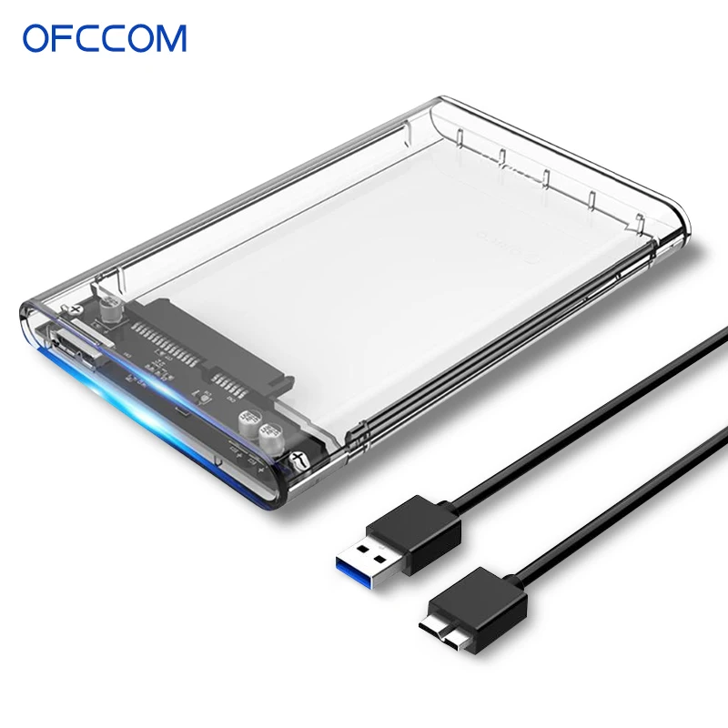 OFCCOM 2 5 дюймов HDD корпус жесткого диска SATA 3 0 USB Гбит/с 6 ТБ Поддержка UASP HD внешний Тип