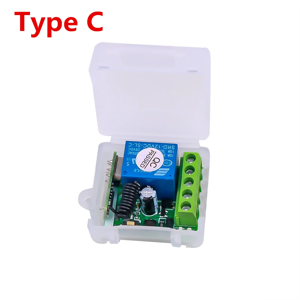 KEBIDU 433 МГц пульт дистанционного управления переключатель постоянного тока 12 В 1