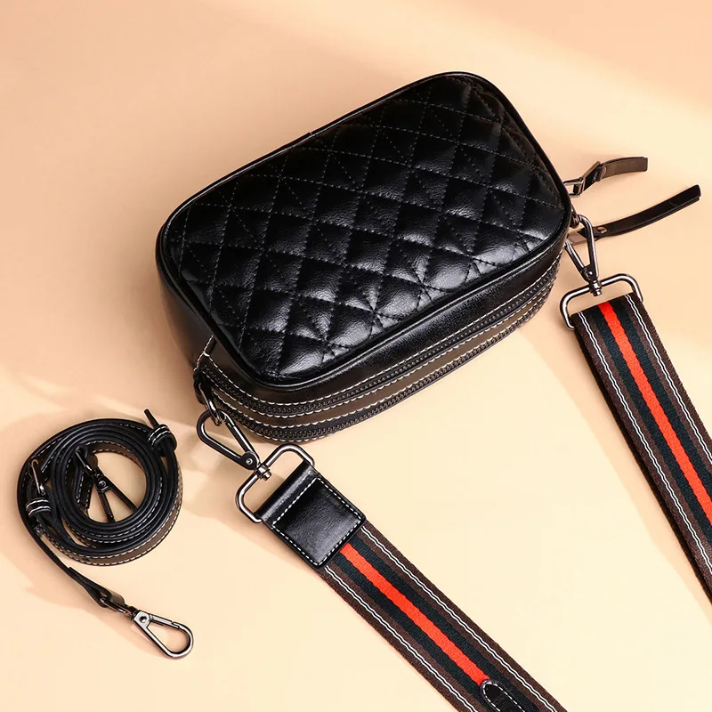 

Women's Bag New Fashion Genuine Leather Shoulder Bag Luxury Brand Casual Rhomboid Crossbody Bags Female High Quality Handbags