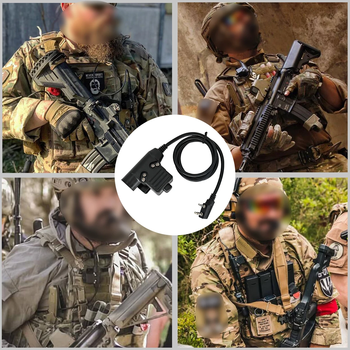 U94 PTT система военный адаптер Plug Push to Talk для Kenwood/Motorala 2-way/Motorola/ICOM/Midland/Phone