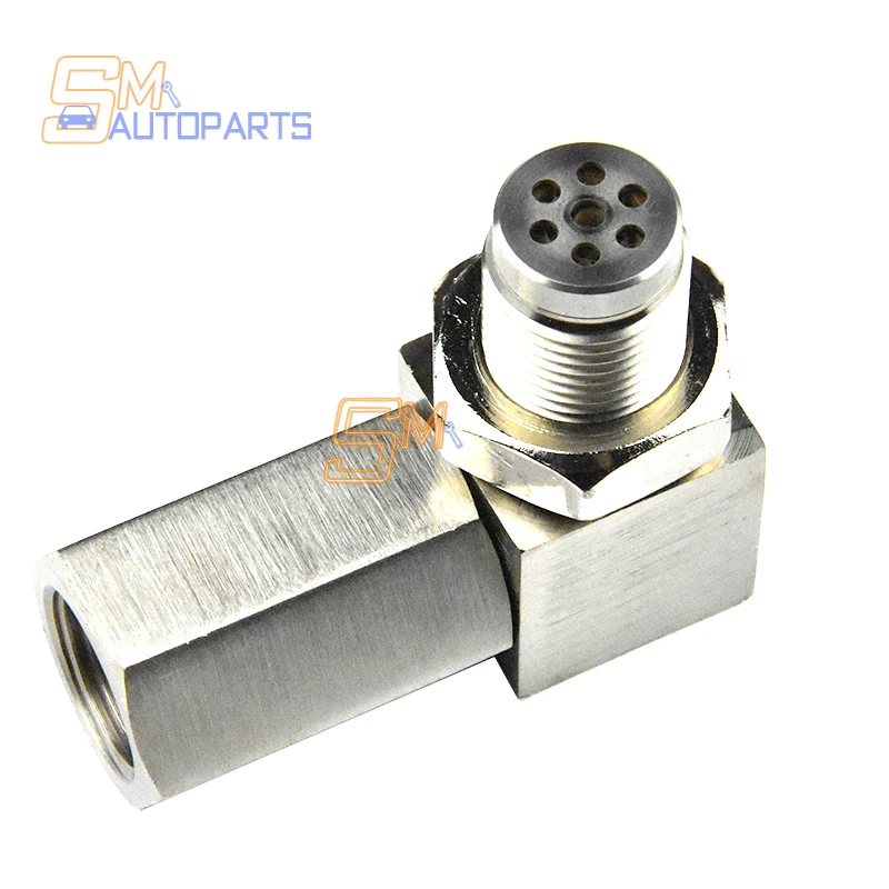 

Universal 90 Degree O2 Sensor Spacer Engine Light CEL Check Bung Mini Catalytic Converter Solid