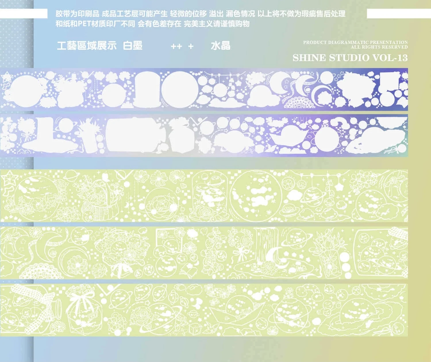 

10 Meter Planet Fantasy Paper Pet Tape