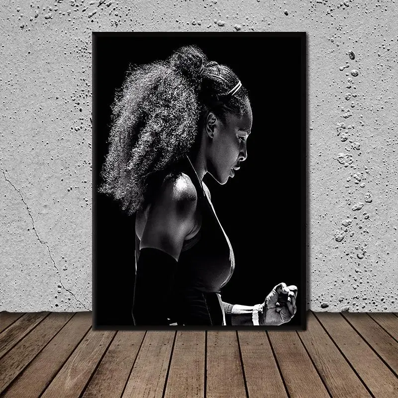

Serena Jameka Williams Poster Canvas Paintings Wall Art Posters Print Pictures for Living Room Home Dcor