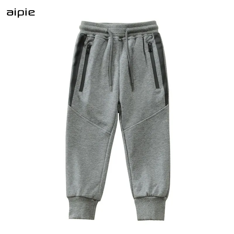 Новинка детские брюки стандартная эластичная талия однотонные спортивные