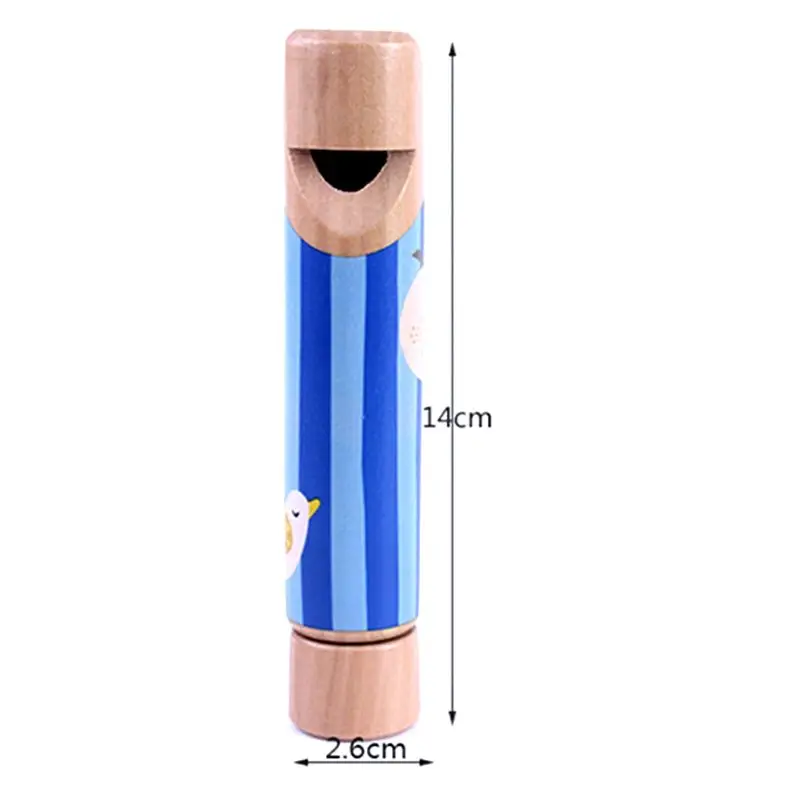 

Cartoon Wood Slide Whistle Toy Kids Toy Musical Instrument Baby Toddler Boys Girls