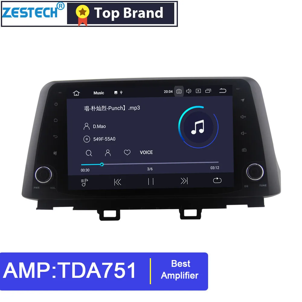

ZESTECH PX6 RAM 4GB ROM 64GB Android 10.0 Car Radio GPS for Hyundai Kona 2017 2018 2019 Car multimedia head unit DVD with DSP