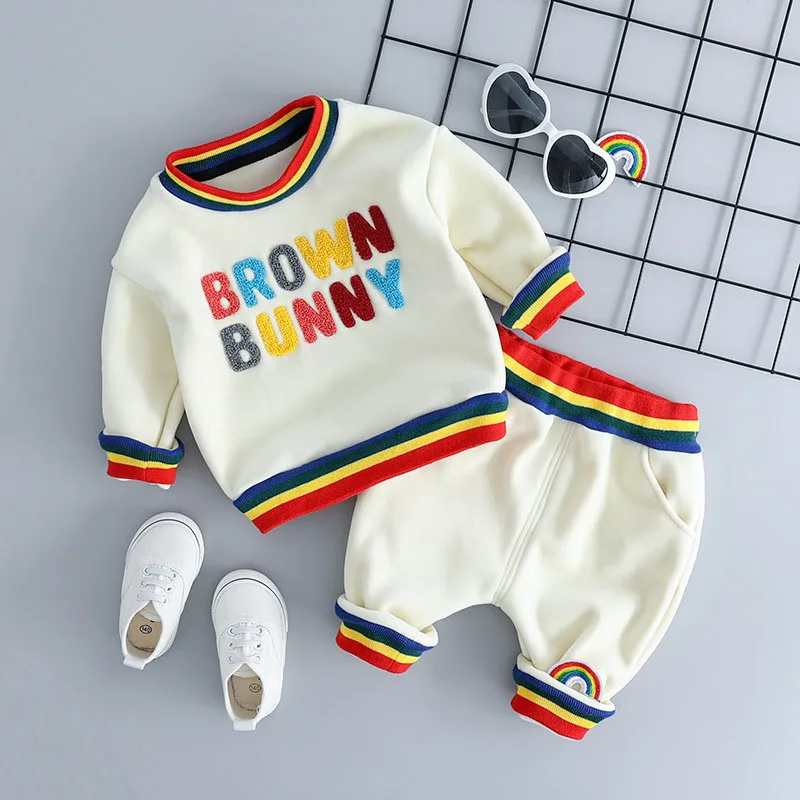 

Spring Autumn Children Boys Clothes Casual Sports T-shirt Pants 2pcs Infant Outfit Kids Clothes Suit Tracksuits New1
