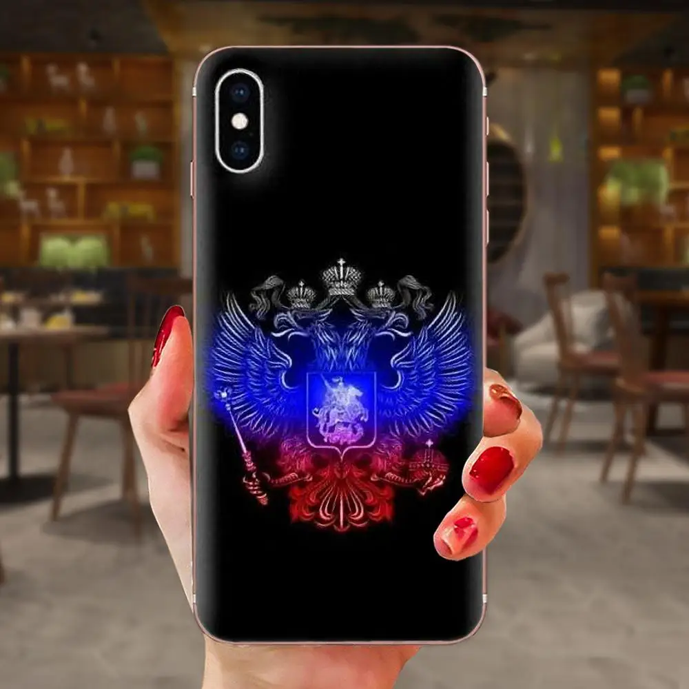 ТПУ дизайн под заказ для Xiaomi Redmi 3 3S 4 4A 4X 5 6 6A 7 K20 Note 2 5A Plus Pro российский герб оружия