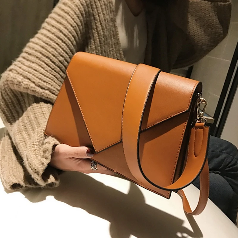 Модная повседневная сумка простая широкополосная маленькая квадратная