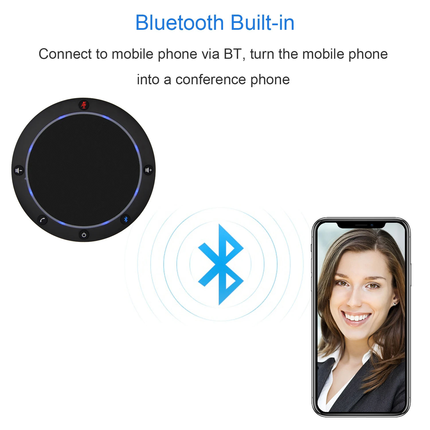Беспроводной Bluetooth динамик TONGVEO NA100B с USB разъемом и функцией Hands Free|Микрофоны| |