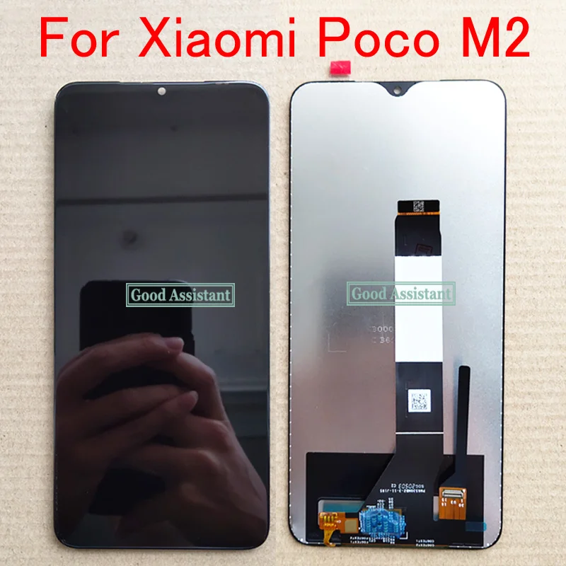 Оригинальный черный ЖК дисплей 6 53 дюйма для Xiaomi Poco M2 Global MZB9919IN сенсорный экран