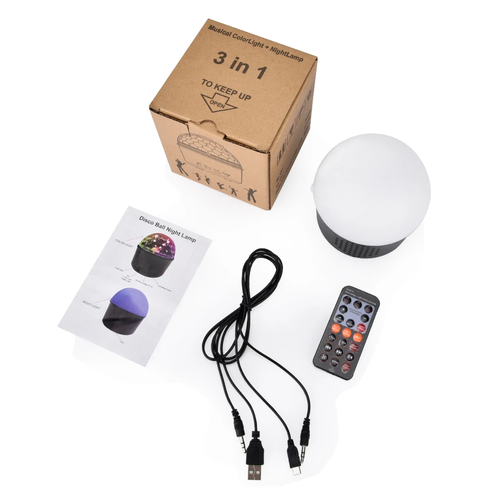 9 цветов диско шар Вечерние огни Bluetooth динамик кристалл магический светодиодный