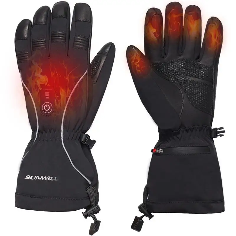 

SAVIOR Cycling Ski Heated Gloves Warm Winter Outdoor Sports Three-speed Temperature Control Warm Cycling Gloves Unisex