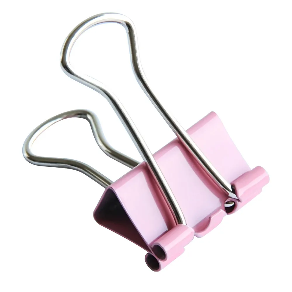 

Multi-purpose Mini Folder 60PCS Colorful Metal Paper File Ticket Binder Clips 15mm Office School Supply Clip Sealing Clip