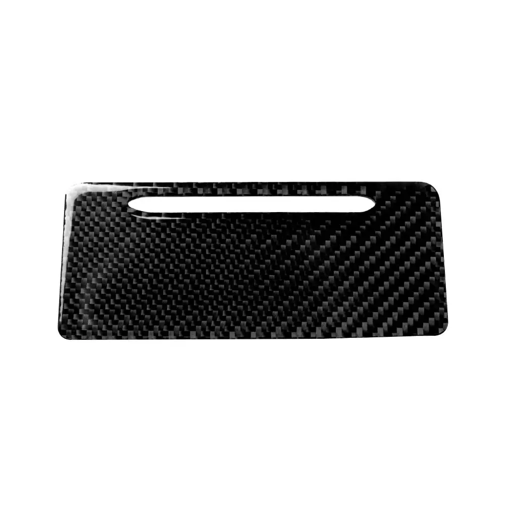 

Carbon Fiber Rear Cigarette Lighter Panel Decorative Cover Sticker for Audi A4 B9 2017-2019 Car Accessories Interior Decoration