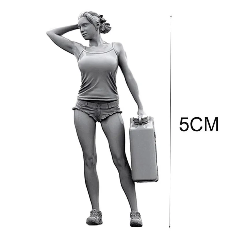 

1/35 American Terrain Vehicle Women Driver Resin Soldier White Model Kit Home Decor High Quality Epoxy Resin Assembly Figure Toy