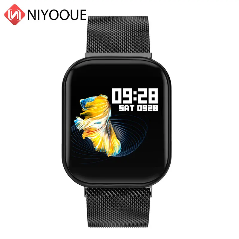 NIYOQUE модные X16 Buetooth часы Шагомер фитнес-браслет трекер сердечного ритма умные часы с сенсорным экраном цветной