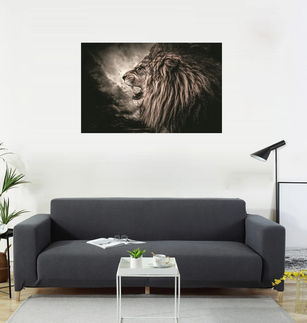 

lion Wall painting , Tapestry Background decoration , Home decoration painting Animal lion Wall painting