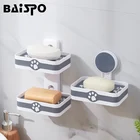 Портативный держатель для мыла BAISPO, нескользящая губка для мыла, аксессуары для ванной комнаты