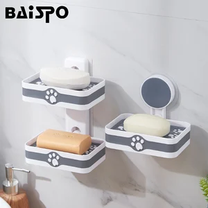 Портативный держатель для мыла BAISPO, нескользящая губка для мыла, аксессуары для ванной комнаты