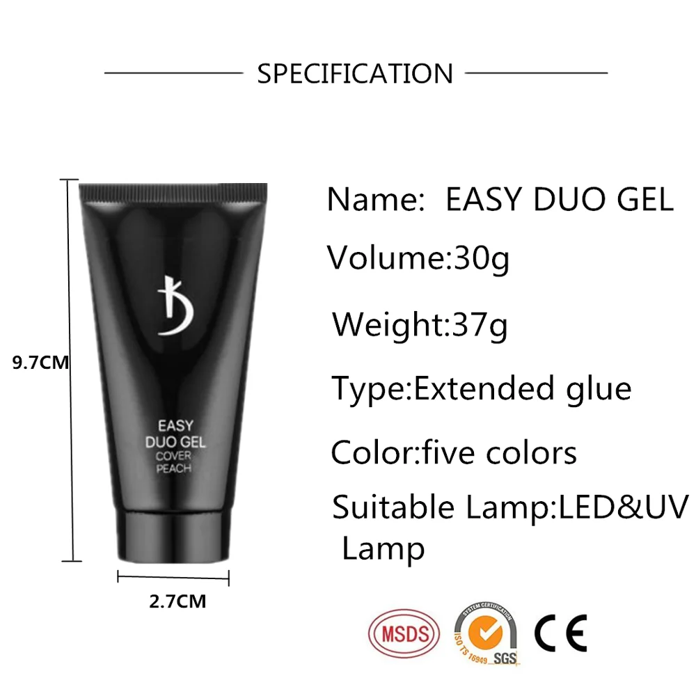 

Kodi Easy Duo Gel Polish For Manicure Tools UV Nail Gel For Nail Extension 30 ML Acrylic Gel Varnish For Nails Art Design