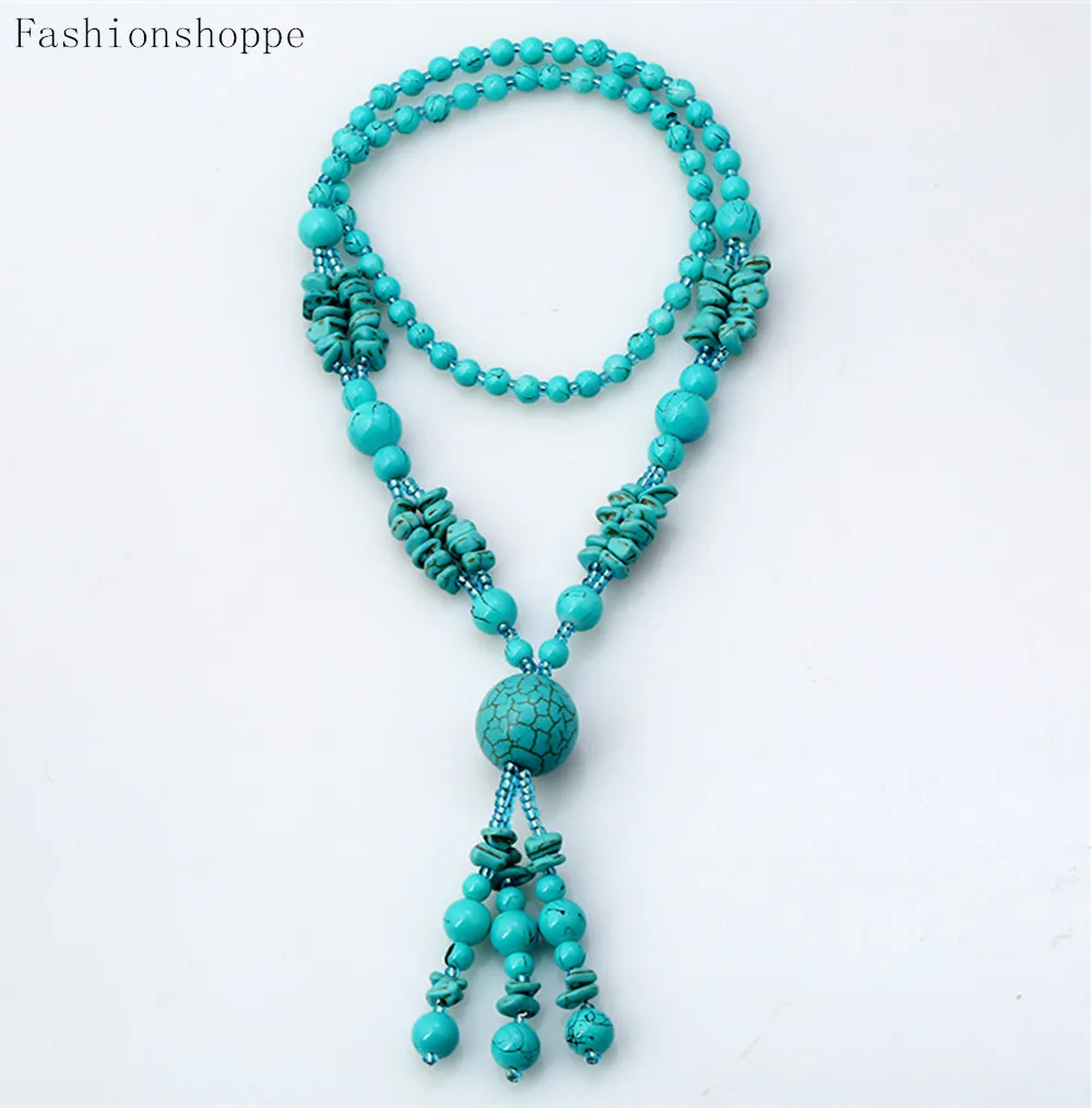 Цепочка из натурального камня для мужчин и женщин ожерелье с подвеской-подвеской