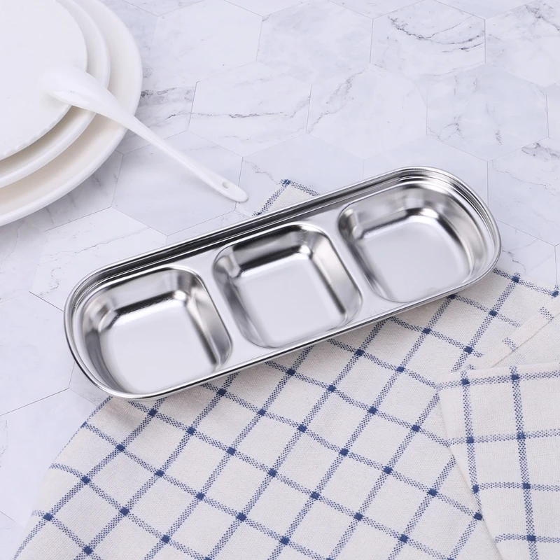 Миска из нержавеющей стали в ассортименте для салатного соуса поднос миска