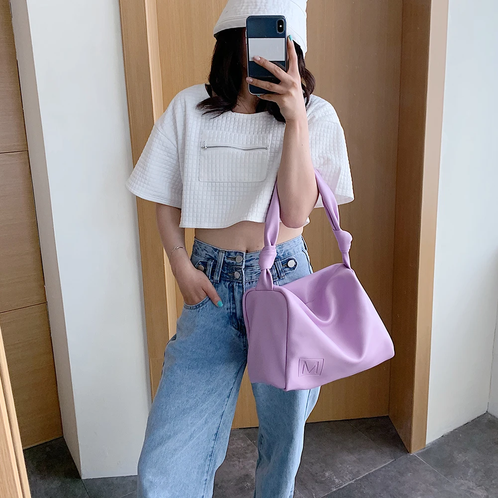 Модные сумки на плечо из искусственной кожи для женщин сумочки мягкой в стиле