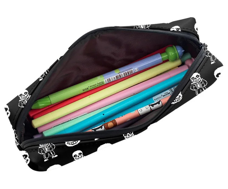 Холщовый пенал для карандашей с принтом Game Undertale чехол на молнии Подарочный