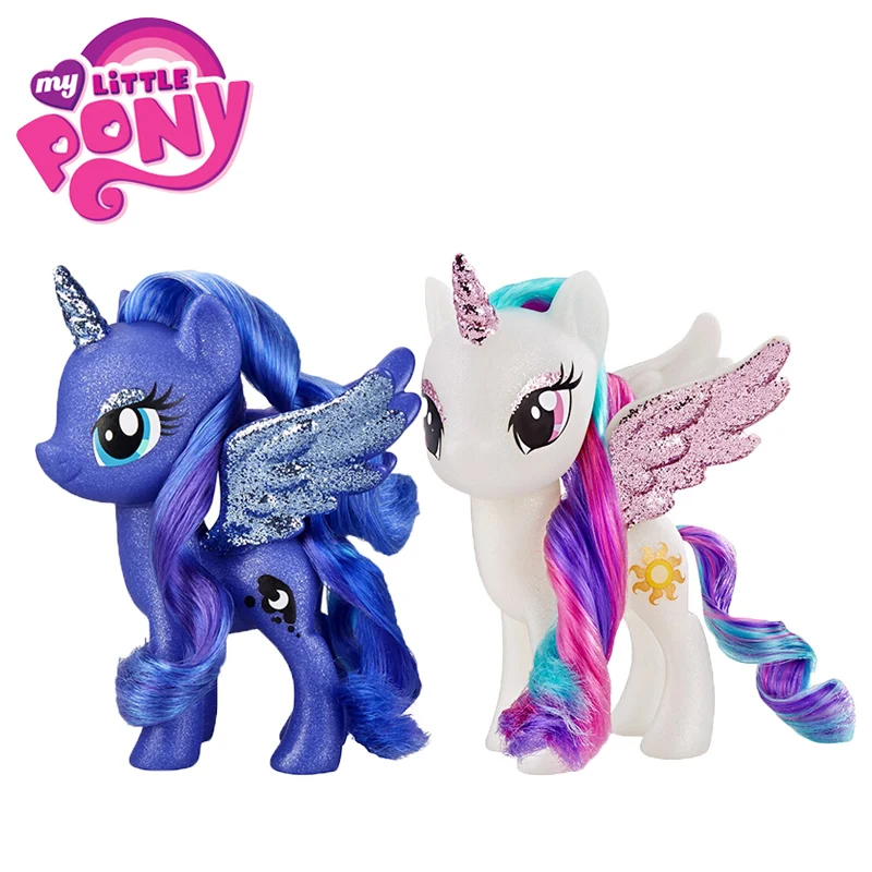 15 см игрушки My Little Pony королевская принцесса Луна Принцесса Селестия блестки ПВХ фигурка Коллекционная модель куклы