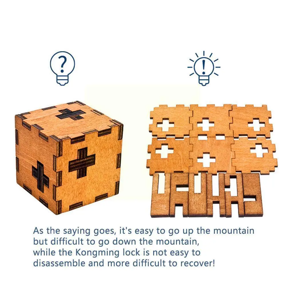 

Wooden Magic Box Puzzle Game Luban Lock Children Brain Game Wood Handmade 3d Toy Adult Educational Classical Teaser Toys Ki U1z5