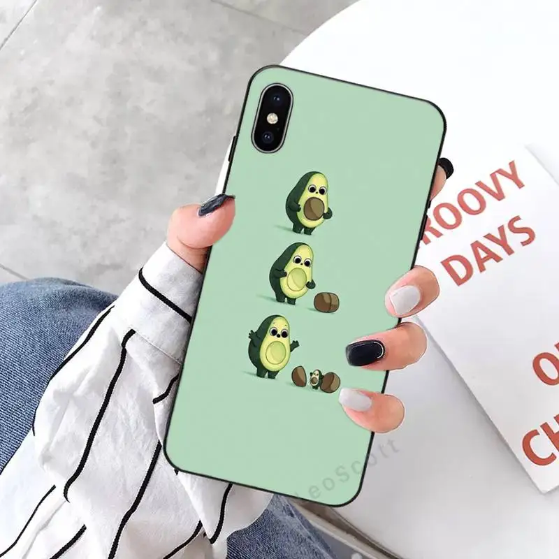

avocado cute Phone Case for iPhone 11 12 mini pro XS MAX 8 7 6 6S Plus X 5S SE 2020 XR