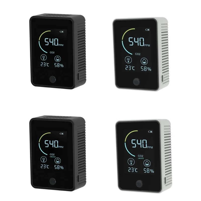 

Chargable Carbon Dioxide Real Time Digital Temperature Humidity Sensor Monitor