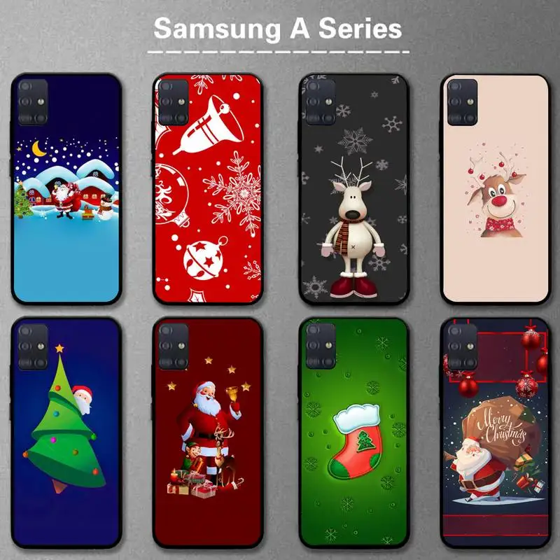 

Merry Christmas Phone Case for Samsung A01 A02 A12 A11 A31 A91 A80 A21 A21S A31 A32 A20E A7 2017 5G Cover