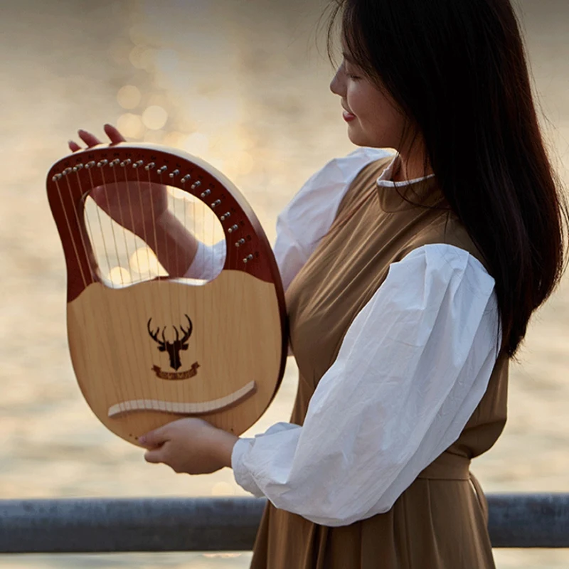 Лира Арфы греческий скрипка 19 строка с сумкой для переноски Тюнинг ключ дюймовый