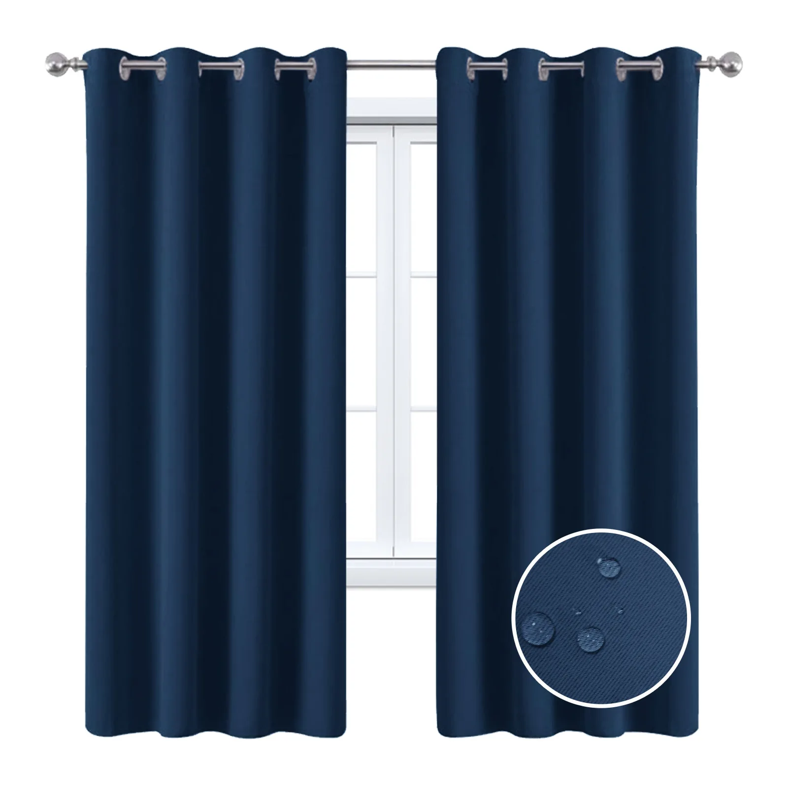 

Blackout Curtains for Outdoor Living Room Bedroom Window Treatments Blinds Curtain Solid Color Home Decoration Drapes Waterproof