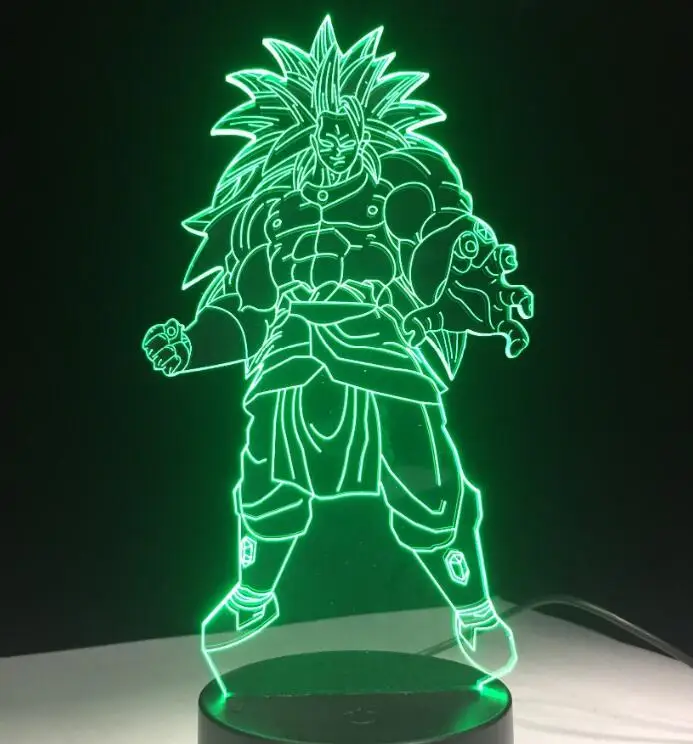 Dragon Ball 7 цветов Изменение 3D цветной ночной Светильник стереоскопическая визуальная иллюзия Лампа USB 3AA батарея светодиодный светильник Декор Светильник GX-813 - Испускаемый цвет: Model 5