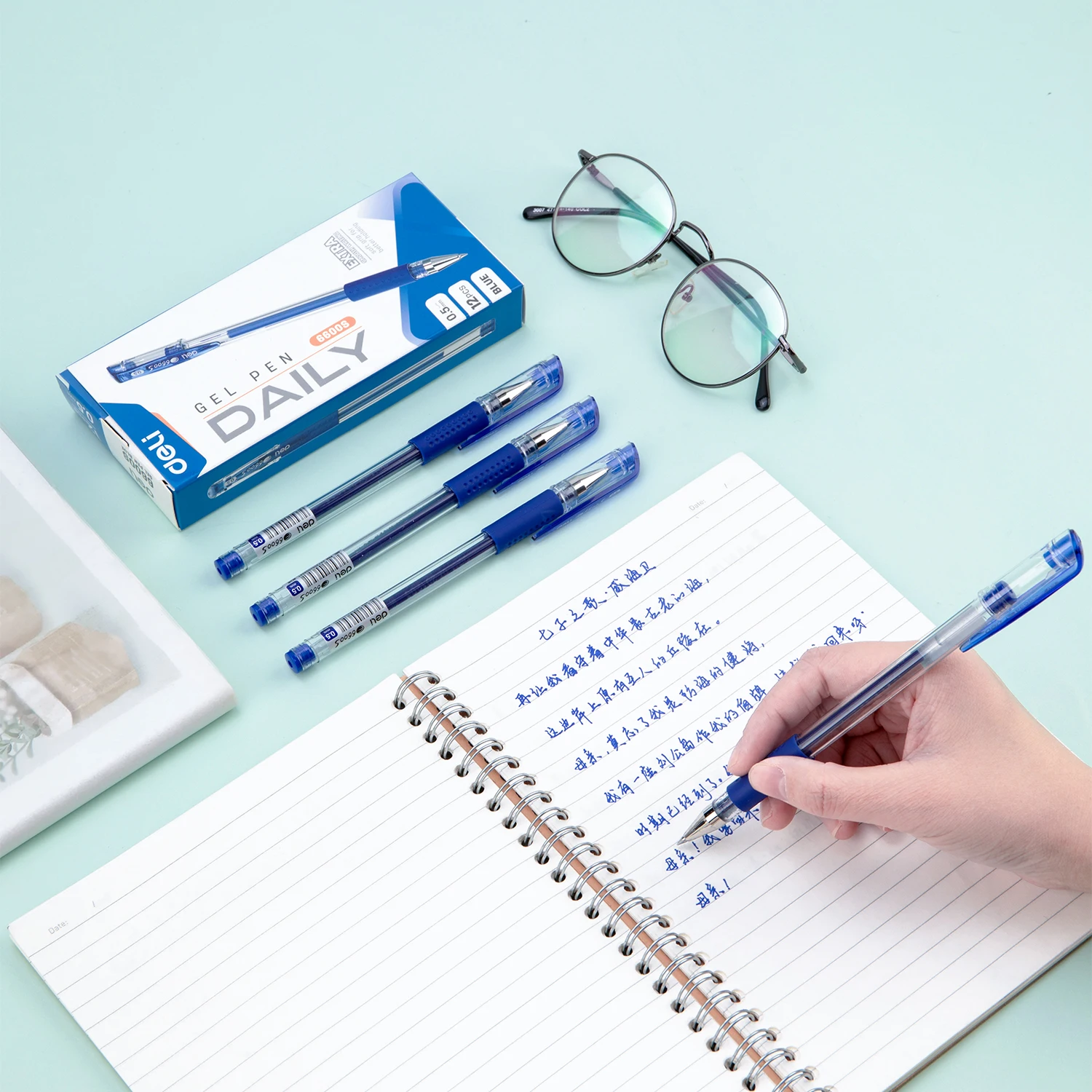 Гелевые Дели ручка классический инструмент для написания 12 шт./кор. шариковая