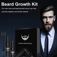 4pcs beard care set beard care tool beard growth serum promote beard growth beard cleaning solution beard roller beard comb set