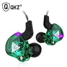 QKZ AK6 медный драйвер HiFi спортивные наушники в ухо для бега с
