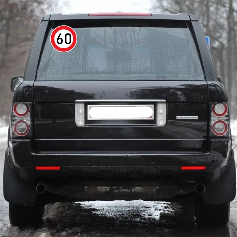 

PVC-0074# Speed Limit (60 km), 16 cm Self-adhesive Decal Car Sticker Waterproof Auto Decors