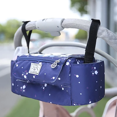 Dark blue 328 Органайзер для детских колясок, сумка для подгузников, детская коляска с единорогом, бутылочки для хранения, Портативная сумка для подгузников, сумка для пеленания, аксессуары для колясок - Цвет: Dark blue 328