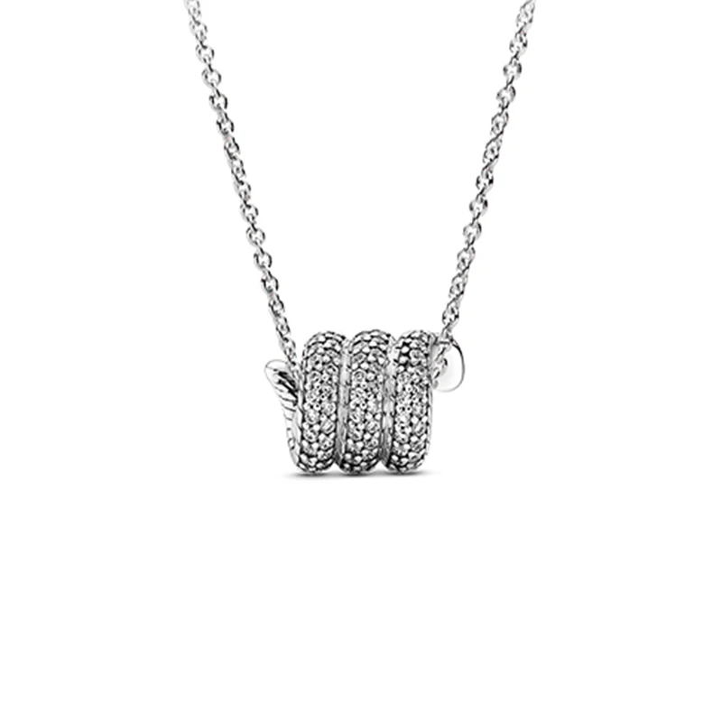 

2020 Fall New Style 925 Silver Glittering Snake Necklace, High Quality Exquisite Jewelry For Romantic Birthday Gifts For Ladies
