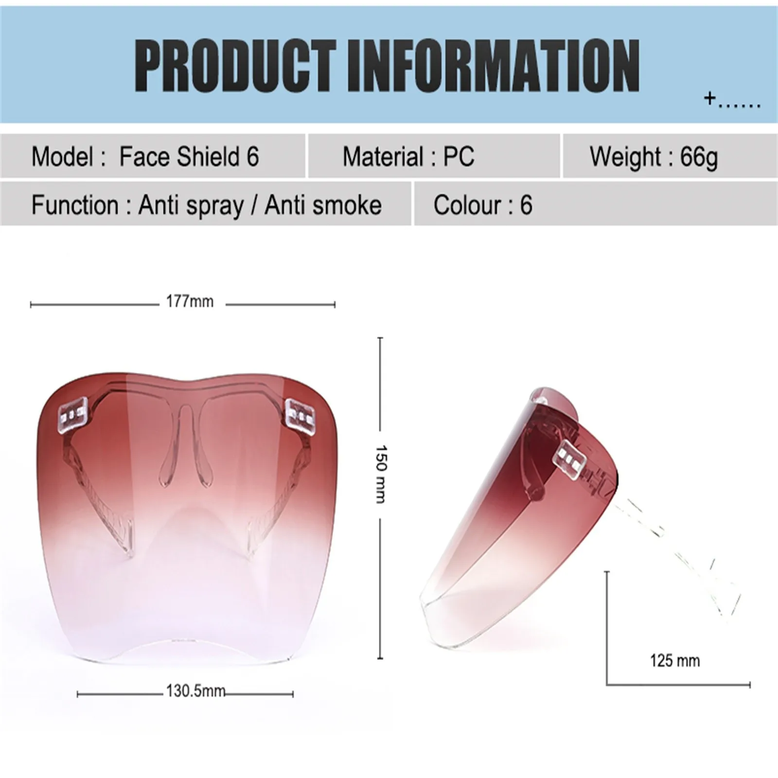 

Men Women Mask Transparent Eye Protection Face Shield For Adults Proof Wind Proof Sand Proof Splash Face Impact Shield Drop/ship