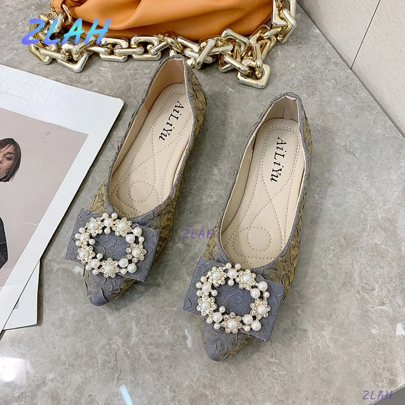 

New Autumn Low-heeled Women's Single Shoes Flat Shoes Zlah Loafers Women's Shoes Muller Shoes All-match Women's Shoes